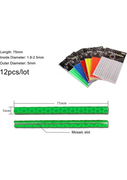 Yeşil Tarzı Yansıtıcı Güvenlik Uyarı Işığı Reflektör Reflektif Boru Emniyet Tekerlek Jant Diken Klipsi Bisiklet Aksesuarı (Yurt Dışından) fırsatları