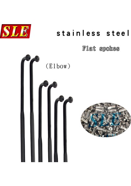 (Dirsek) Düz 5pcs Tarzı Sle Shundeli Dağ Bisikleti Teli 14G Bisiklet Aksesuarları Paslanmaz Çelik Bisiklet Düz Teller (Yurt Dışından)