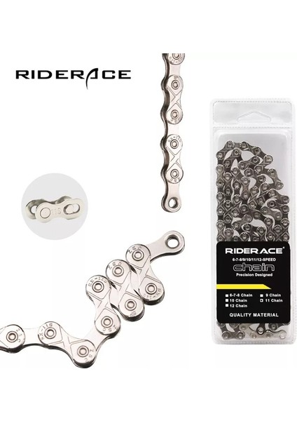 10 Hız Stili Rıderace Bisiklet Chal Hızlı Gümüş Ultrahafif Dağ Yol Bisikleti Zinciri Değişken Hız Zinciri Için (Yurt Dışından) fiyatları