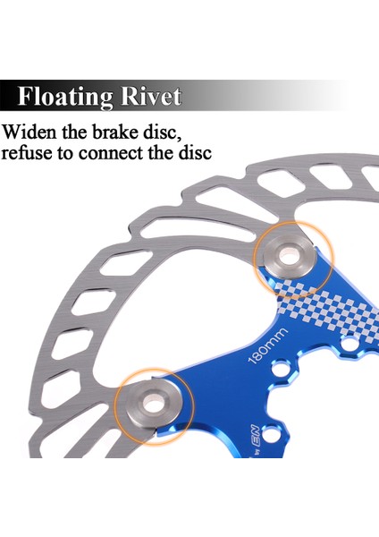 180MM Mavi Tarzı Iııpro Mtb Yol Bisikleti Fren Disk Rotoru Yüzen Pedal 6 Civatalı Tırnak Disk Dağ Hub Bisiklet Parçaları (Yurt Dışından) fırsatları