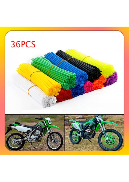 Yeşil Stil Evrensel Motosiklet Tekerlek Jant Konuş Kılıfı Kapak Sarar Tüpler Dekor Koruyucu Kiti (Yurt Dışından) modelleri
