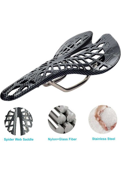 Sarı Stil Dağ Yolu Koltuk Selesi Karbon Fiber Yarış Bisikleti Sürme Hollow Koltuklar Bisiklet Bisiklet Parçaları Mtb Bisiklet Ekipmanları (Yurt Dışından)