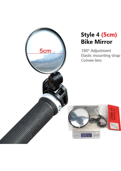 002-5CM Stili Arka Görüş Aynası Bisiklet Aksesuarları Reflektör Hd Patlama Geçirmez Cam Ayna Dağ Bisikleti Arka Görüş Aynası (Yurt Dışından)