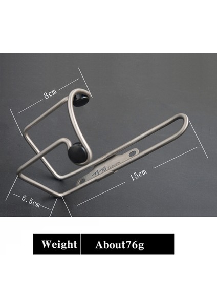 Mat 8,5 cm X2 Stili Mtb Titanyum Şişe Kafesi Bisiklet Yol Dağ Bisikleti Su Şişesi Kafesi Mat Titanyum Alaşımı Bisiklet Içme Su Şişesi Raf Tutucu (Yurt Dışından)