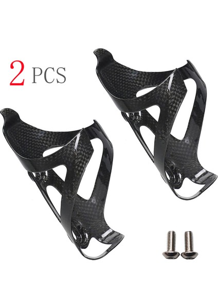 Logo Yok Parlak 2 Adet Stil Tam Karbon Fiber Bisiklet Su Şişesi Kafesi Mtb Yol Bisikleti Şişe Tutucu Ultra Hafif Bisiklet Ekipmanı Mat Parlak (Yurt Dışından)