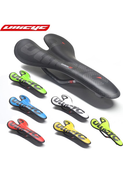Yeşil Parlak Stil Tam Karbon Fiber Yol Dağ Bisikleti Sele Karbon Sele Koltuk Yastığı Hafif Mtb Yol Katlanır Bisiklet Ön Koltuk ZD128 (Yurt Dışından) modelleri