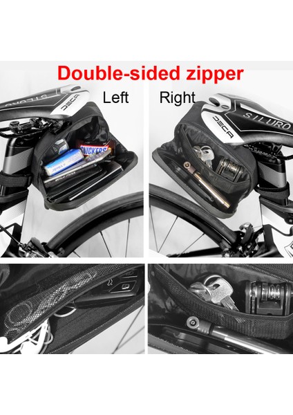 1,5l Su Geçirmez Tarz 2l Büyük Kapasiteli Bisiklet Sele Çantası Su Geçirmez Bisiklet Çantaları Mtb Yol Bisikleti Arka Araç Çantası Yansıtıcı Çanta Bisiklet Aksesuarları (Yurt Dışından)