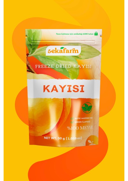 Freeze Dried Kayısı, Dondurularak Kurutulmuş Meyve Cipsi, Freeze Dry Meyve Kurusu 30 gr fiyatları