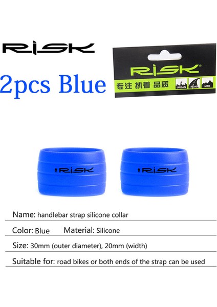 2 Adet Mavi Tarzı 2 Adet Risk Silikon Bisiklet Direksiyon Bandı Fişi Sabit Halka Yol Bisikleti Vites Kolu Koruma Kapağı Kaymaz Bisiklet Aksesuarları (Yurt Dışından)