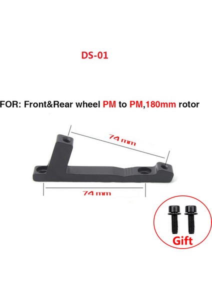 DS01 Stili Ztto Mtb Disk Fren Montaj Adaptör Braketi Pm'den Pm'ye Disk Fren Boşluğu Yıkayıcı Adaptörü Mtb Yol Bisikleti Için (Yurt Dışından)