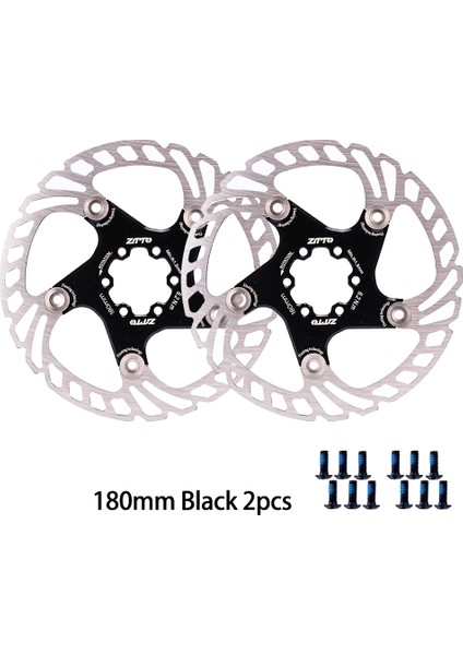 180MM Siyah 2 Adet Stil Ztto Yeni Dh Fren Yüzen Rotor mm Mtb Bisiklet Hidrolik Fren Paslanmaz Çelik Dağ Yol Bisikleti Parçaları (Yurt Dışından)