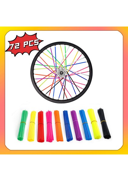 Soluk Mavi Tarzı Evrensel Motosiklet Kir Bisikleti Tekerlek Jant Konuş Kapakları Wrap Tüpleri Dekor Koruyucu Motokros Moto Için (Yurt Dışından) modelleri