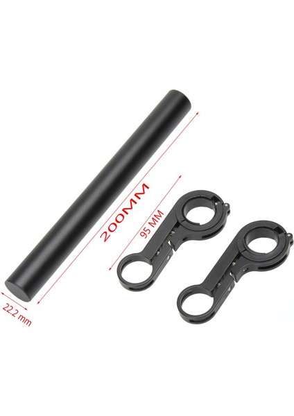 SIYAH-20CM Tarzı 20CMCM Bisiklet Direksiyon Uzatma Alüminyum Alaşımlı Bisiklet Ön Işık Braketi Lamba El Feneri Aksesuarları Dağ Bisikleti Parçaları (Yurt Dışından)