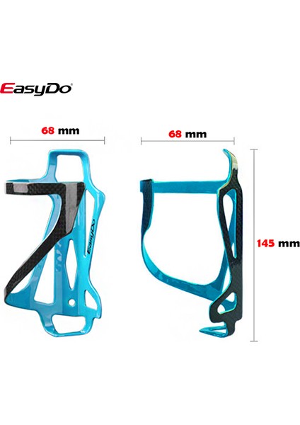 Ed 029 Yeşil Tarz Easydo Bisiklet Su Şişesi Tutacağı Bisiklet Şişe Kafesi Saf 3k Karbon Fiber 24G Sabit Dişli Kettle Kafesi Bisiklet Aksesuarları (Yurt Dışından)