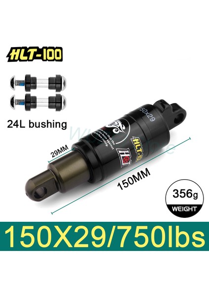 150 mm x 750 Lbs Stili HTL-100 Bisiklet Arka Şok mm Dağ Bisikleti Yağ Yaylı Şok Mtb Elektrikli Bisiklet Arka Amortisör Süspansiyon (Yurt Dışından)