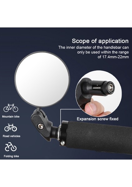1 Adet Oval (Düz) Tarzı Evrensel Bisiklet Arka Görüş Aynası Ayarlanabilir Dönebilen Geniş Açılı Mtb Yol Bisikleti Aksesuarları Için Direksiyon Arka Görüşü (Yurt Dışından)
