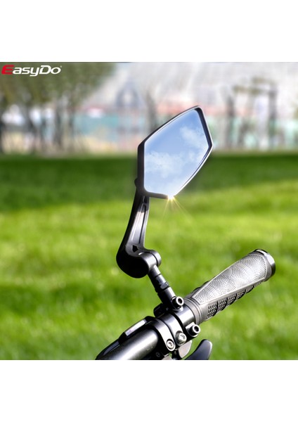 RM01 Sol Stil Kolay Yapıştır Bisiklet Direksiyon Arka Görüş Aynası Bisiklet Bisiklet Geniş Kapsamlı Geri Yansıtıcı Ayarlanabilir Sol Scooter E Bike Ayna (Yurt Dışından) fiyatları