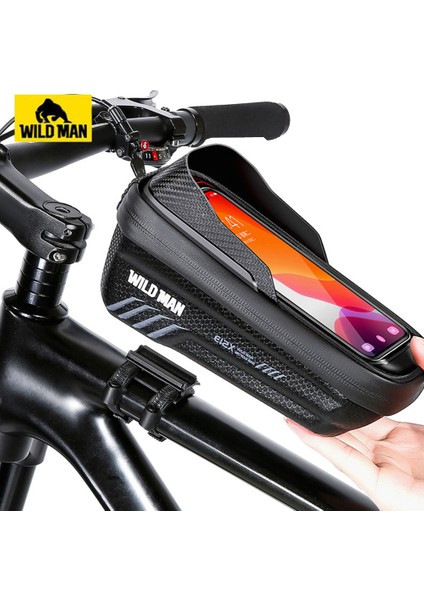 Bkx2 Tarzı Wıld Man Bisiklet Çantası 2l Çerçeve Ön Tüp Bisiklet Su Geçirmez Telefon Kılıf Tutucu 7,4 Inç Dokunmatik Ekran Çanta Aksesuarları (Yurt Dışından) fiyatları