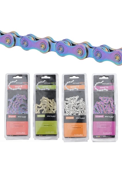 Altın 10S Tarzı Kmc X9 X10 X11 X12 Için Altın Gökkuşağı Bisiklet Zinciri Hızlı Mtb Yol Bisikleti 116L 126L Hohl Bisiklet Zinciri (Yurt Dışından) fırsatları