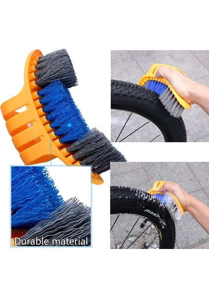 No.2 Tarzı Bisiklet Temizleme Kiti Bisiklet Zincir Temizleyici Temiz Lastik Fırça Yol Mtb Bisiklet Temizlik Eldivenleri Setleri Temizleyiciler Aracı Dağ, Şehir (Yurt Dışından) modelleri