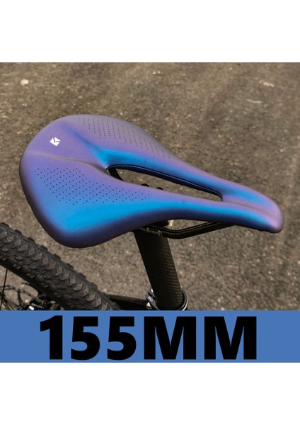 Mavi 155MM Tarzı Erkekler Için Pu + Karbon Fiber Bisiklet Sele Yarış Koltuğu - Yol, Dağ, Mtb, Triatlon ve Zaman Yarışları Için Konforlu Bisiklet Sadelik (Yurt Dışından)