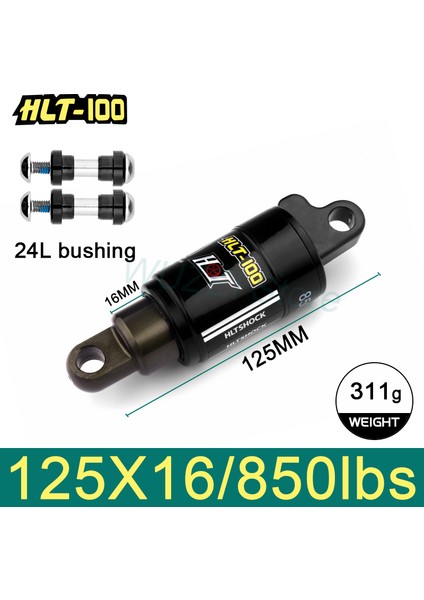 125 mm x 850 Lbs Stili HTL-100 Bisiklet Arka Şok mm Dağ Bisikleti Yağ Yaylı Şok Mtb Elektrikli Bisiklet Arka Amortisör Süspansiyon (Yurt Dışından)
