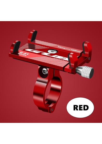 Gub G-81 Kırmızı Stil Gub G81 G-81 Alüminyum Bisiklet Telefon Tutucu Akıllı Telefon Ayarlanabilir Destek Gps Bisiklet Telefon Standı Montaj Braketi (Yurt Dışından)