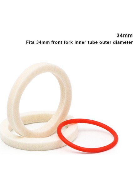 34MM Tarzı Fox Rockshox Fork Mtb Dağ Bisikleti Aksesuarları Için 2 Adet Bisiklet Ön Çatal Sünger Halka Yağ Köpük Emici Mühür (Yurt Dışından)
