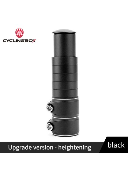 138MM Siyah Stil Bisiklet Gidon Uzatıcı Bisiklet Sapı Artırılmış Mtb Bisiklet Çatal Sapı Yükseltme Adaptörü Bisiklet Parçaları Aksesuarları (Yurt Dışından)