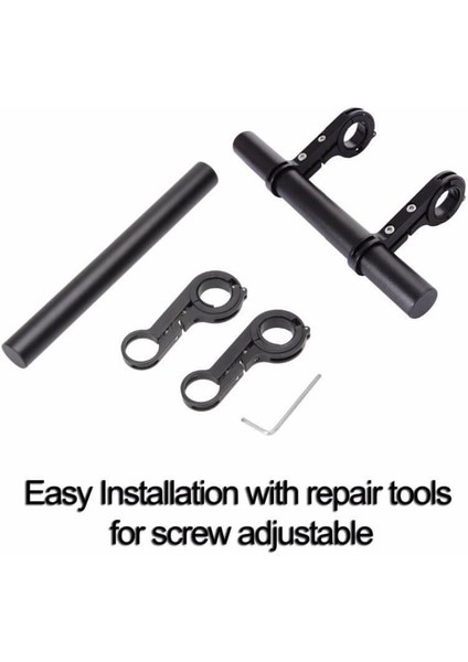 Siyah Stil 20CM Bisiklet Direksiyon Uzatma Mtb Bisiklet Aparatı Bisiklet Gövdesi Uzatma Hız Ölçer Far Telefon Rafı Işık Lambası Tutucu (Yurt Dışından) indirimleri