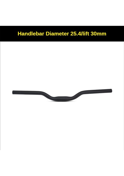 25,4 600 30 mm Stili Lunje Bisiklet Direksiyonu * 600 mm Yükseltme Sığırcık Şekilli Alüminyum Alaşım Mtb Bisiklet Direksiyonu Bisiklet Parçaları (Yurt Dışından)