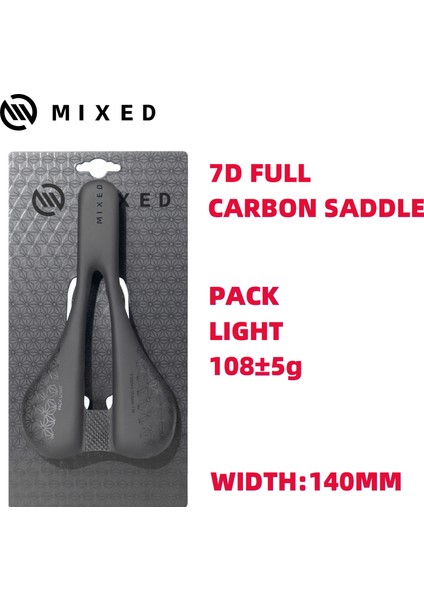 7d 140MM Tarzı Karbon Yol Bisikleti Yastık Mtb Koltuk Bisiklet Koltuğu Mat Ultra Hafif Hollow Sadullar Bisiklet Aksesuarları (Yurt Dışından)