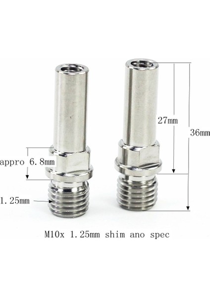 M10 1.25 Alt Stil 2 Adet Titanyum Bisiklet V Fren Başı Cantilever Frenler Post Montajı Ti V Fren Vidaları Cıvatalar (Yurt Dışından)