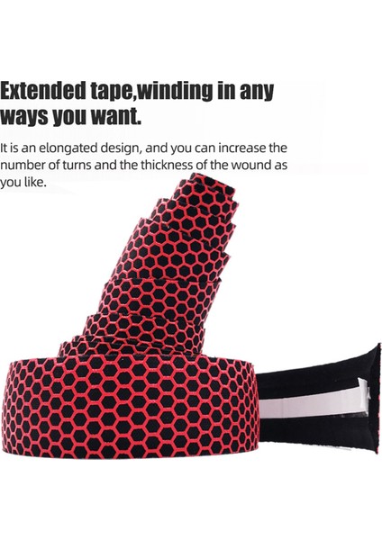 Kırmızı Stil Klasik Bal Petek Delik Tasarımı Ölü Sinek Yol Bisikleti Direksiyon Bandı Silikon Bandı Eva Yumuşak Nefes Alabilir Direksiyon Bandı Yeni Aksesuarlar (Yurt Dışından) indirimleri