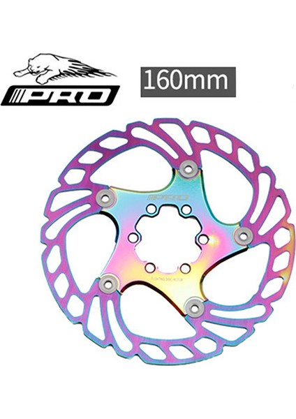 Renkli 160 mm Stili Iııpro Dağ Bisikleti Fren Diski Ultra Hafif Disk Fren Rotoru Güçlü Isı Dağılımı Fren Balataları (Yurt Dışından)