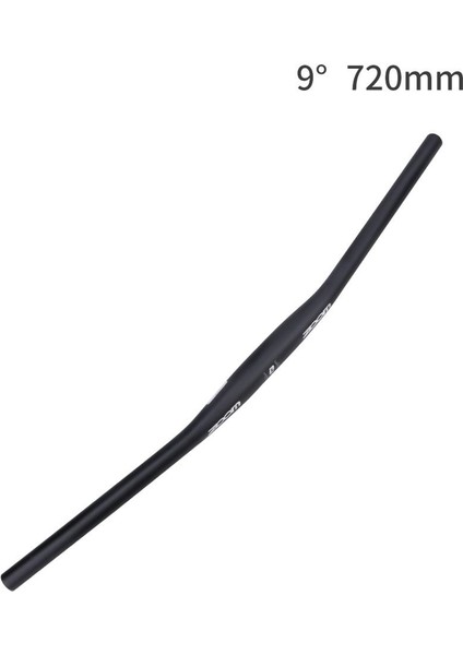 9 Derece 720MM Tarzı Mtb Karbon Gidon Bisiklet Gidonu *mm Siyah Gidonlar Uzatılmış Kırlangıç Şekilli Düz Bisiklet Aksesuarları (Yurt Dışından)
