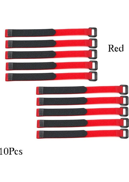 Kırmızı Stil Yeniden Kullanılabilir Hızlı Bağlama Bisiklet Bağı Naylon Kanca & Döngü Dayanıklı Çok (Yurt Dışından)