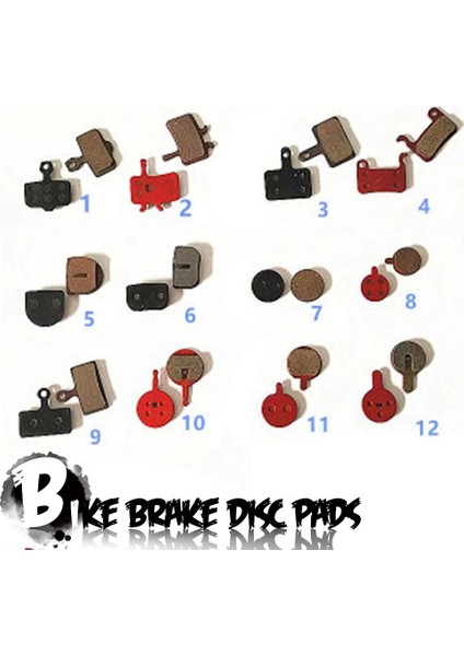 No.8 Tarzı Yeni Bisiklet Bisiklet Seramik Fren Diski Pedleri Yedek Hayes Stroker Ryde, Dyno Sport ile Uyumlu (Yurt Dışından)