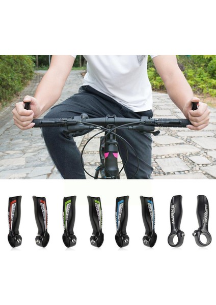 Mavi Stil Dağ Bisikleti Inek Boynuzu Kolu Alüminyum Alaşım Mini Yardımcı 4 Bisiklet Direksiyonu Uzatılmış Renk U4D1 (Yurt Dışından) fiyatları