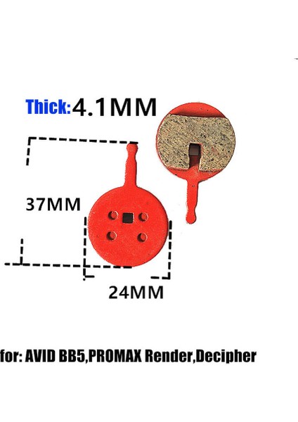 No.10 Stili Yeni Bisiklet Bisiklet Seramik Fren Diski Pedleri Yedek Hayes Stroker Ryde, Dyno Sport ile Uyumlu (Yurt Dışından)