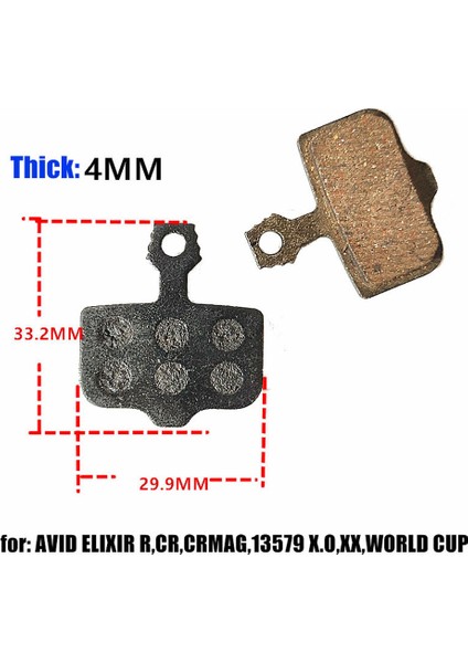 No.10 Stili Yeni Bisiklet Bisiklet Seramik Fren Diski Pedleri Yedek Hayes Stroker Ryde, Dyno Sport ile Uyumlu (Yurt Dışından) modelleri