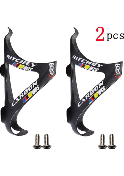 3k Mat 2 Adet Stil Tam Karbon Fiber Bisiklet Su Şişesi Kafesi Mtb Yol Bisikleti Şişe Tutucu Ultra Hafif Bisiklet Ekipmanı Mat Parlak (Yurt Dışından)