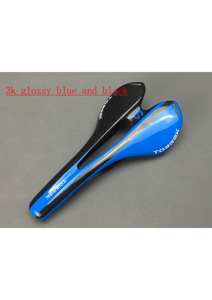 Siyah Mavi Tarzı Toseek 3k Parlak Karbon Fiber Yol/mtb Bisiklet Koltuğu Bisiklet Karbon Koltuk Yastığı Bisiklet Parçaları Karbon Koltuk (Yurt Dışından)