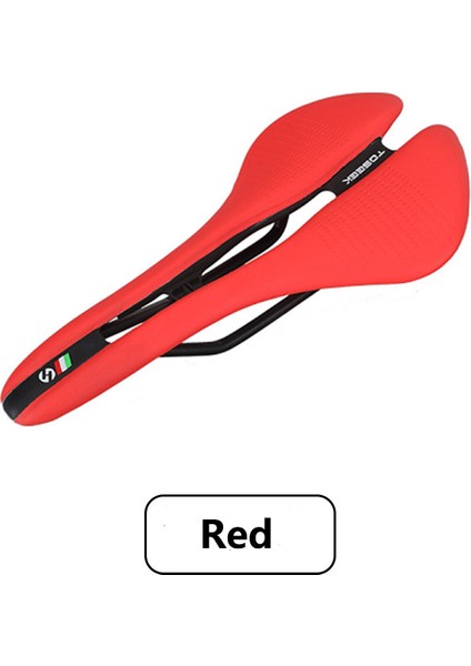 Kırmızı Stil Toseek Mtb Bisiklet Koltuğu Yol Bisikleti Ultra Hafif 185G Yarış Koltuğu Hollow Ergonomik Tasarım Cr-Mo Koltuk Rayı Bisiklet Için (Yurt Dışından)