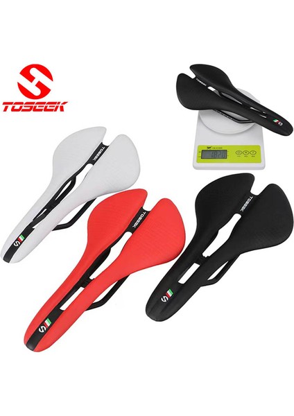 Kırmızı Stil Toseek Mtb Bisiklet Koltuğu Yol Bisikleti Ultra Hafif 185G Yarış Koltuğu Hollow Ergonomik Tasarım Cr-Mo Koltuk Rayı Bisiklet Için (Yurt Dışından) fiyatları