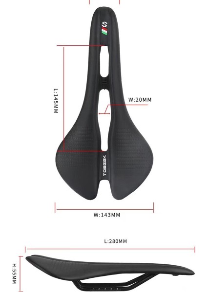 Kırmızı Stil Toseek Mtb Bisiklet Koltuğu Yol Bisikleti Ultra Hafif 185G Yarış Koltuğu Hollow Ergonomik Tasarım Cr-Mo Koltuk Rayı Bisiklet Için (Yurt Dışından) modelleri