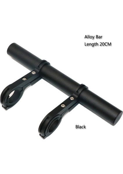 Alaşım Siyah 20CM Tarzı Bisiklet Direksiyon Tutacağı Braketi Alüminyum Alaşımlı Karbon Fiber Uzatmalı Standlar Bisiklet Farı Destek Tutucuları Bisiklet Sürüş Uzatma Braketleri (Yurt Dışından)