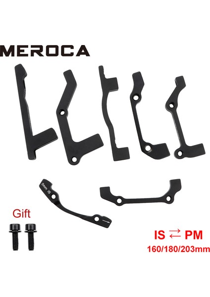 F180MM R160MM Stili Meroca Mtb Disk Fren Disk Pmıs Adaptörü mm Ispm Alüminyum Alaşımlı Kaliper Adaptörü Bisiklet Aksesuarı (Yurt Dışından)