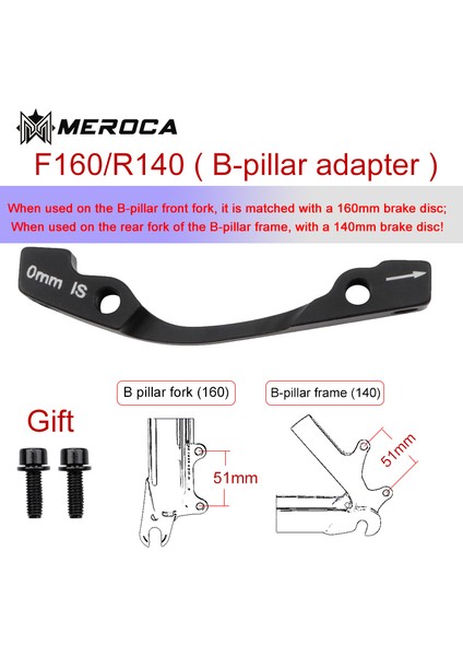 F180MM R160MM Stili Meroca Mtb Disk Fren Disk Pmıs Adaptörü mm Ispm Alüminyum Alaşımlı Kaliper Adaptörü Bisiklet Aksesuarı (Yurt Dışından)