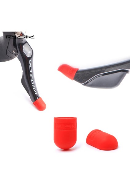 Siyah Stil Risk Yol Bisikleti Vites Kolu Koruyucu Kapak Kapak Silikon Kılıf RA122 (Yurt Dışından) fırsatları